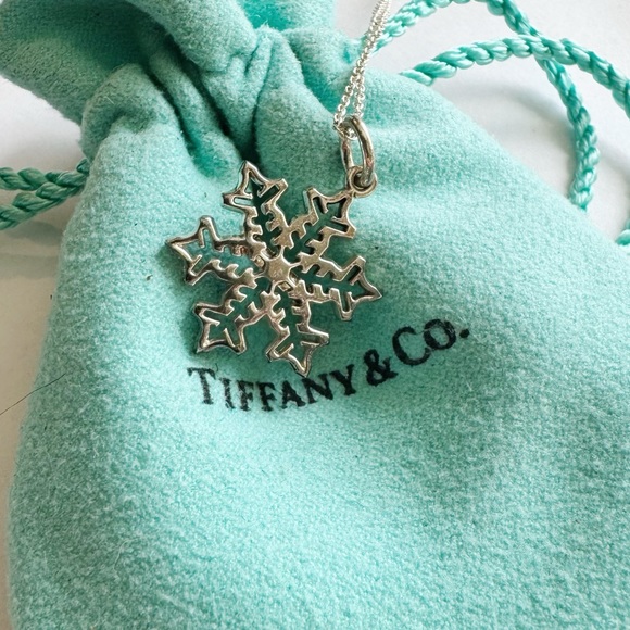 Tiffany & Co. Sterling Silver Snowflake RARE Retired Style - Picture 3 of 6